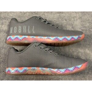 NOBULL CrossFit Training Shoes Rainbow Patchwork Gray Mens 5.5/Womens 7